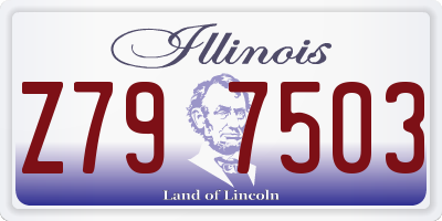 IL license plate Z797503