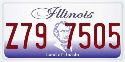 IL license plate Z797505