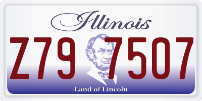 IL license plate Z797507