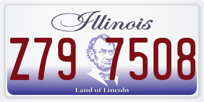 IL license plate Z797508