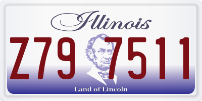 IL license plate Z797511
