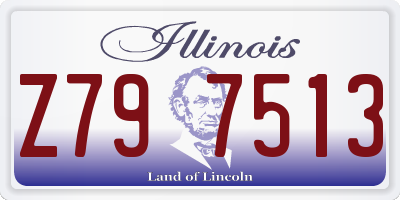 IL license plate Z797513
