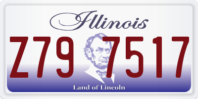 IL license plate Z797517