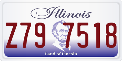 IL license plate Z797518