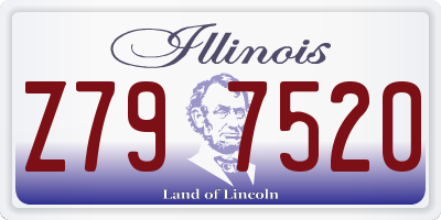 IL license plate Z797520