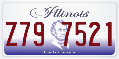 IL license plate Z797521