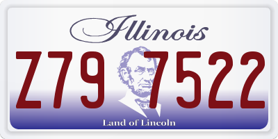IL license plate Z797522