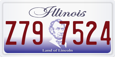 IL license plate Z797524