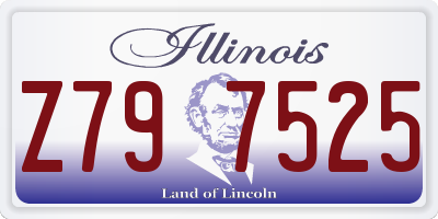 IL license plate Z797525