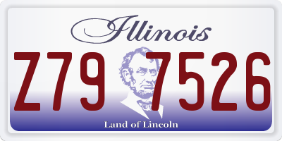 IL license plate Z797526