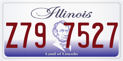 IL license plate Z797527