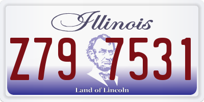 IL license plate Z797531