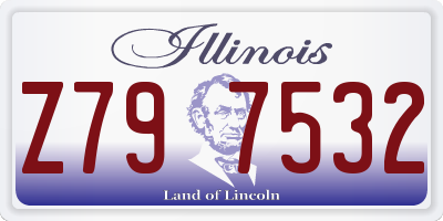 IL license plate Z797532