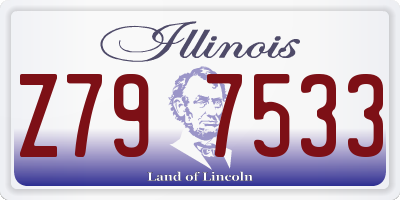 IL license plate Z797533