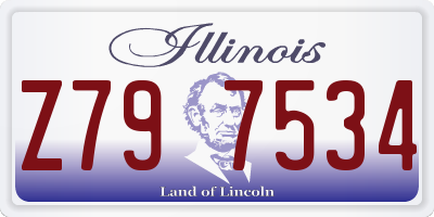 IL license plate Z797534