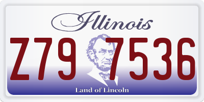 IL license plate Z797536