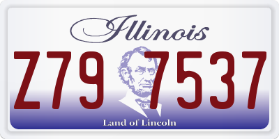 IL license plate Z797537