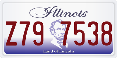IL license plate Z797538