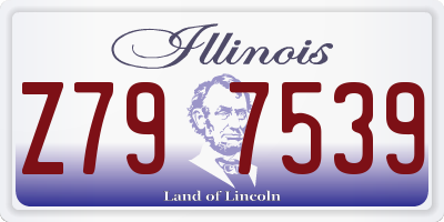 IL license plate Z797539