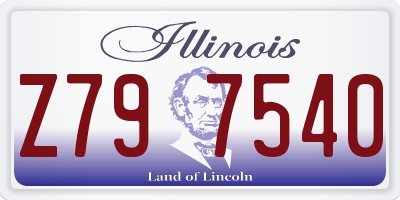 IL license plate Z797540