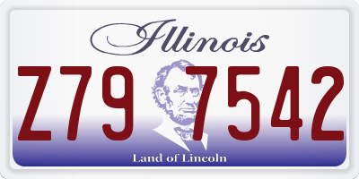 IL license plate Z797542