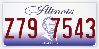 IL license plate Z797543