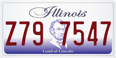 IL license plate Z797547