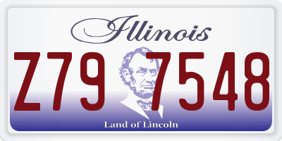 IL license plate Z797548