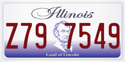 IL license plate Z797549