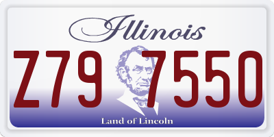 IL license plate Z797550