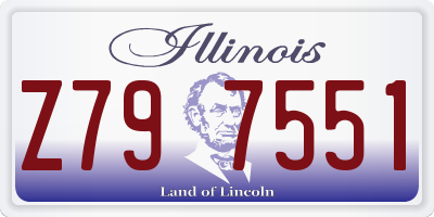 IL license plate Z797551