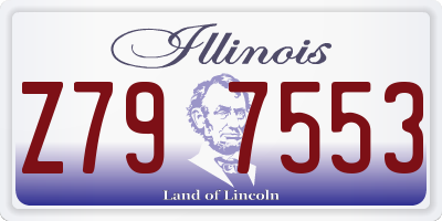 IL license plate Z797553