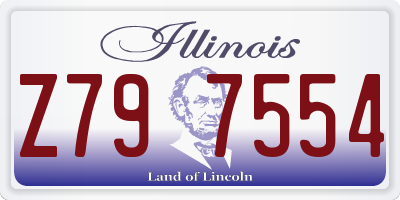 IL license plate Z797554