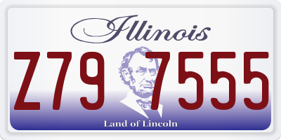 IL license plate Z797555