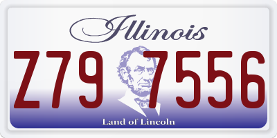 IL license plate Z797556