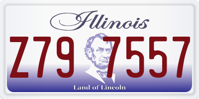IL license plate Z797557