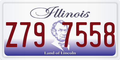 IL license plate Z797558