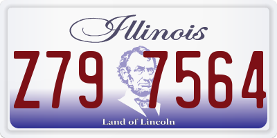 IL license plate Z797564