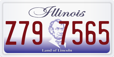 IL license plate Z797565