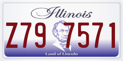 IL license plate Z797571