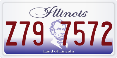 IL license plate Z797572