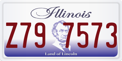 IL license plate Z797573
