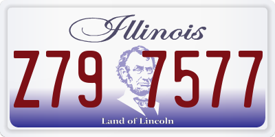 IL license plate Z797577