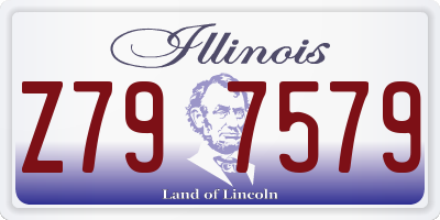 IL license plate Z797579