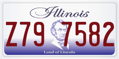 IL license plate Z797582