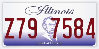 IL license plate Z797584