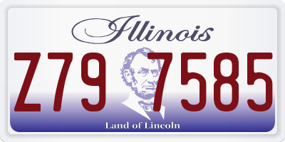 IL license plate Z797585