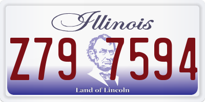 IL license plate Z797594