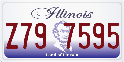 IL license plate Z797595