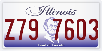 IL license plate Z797603